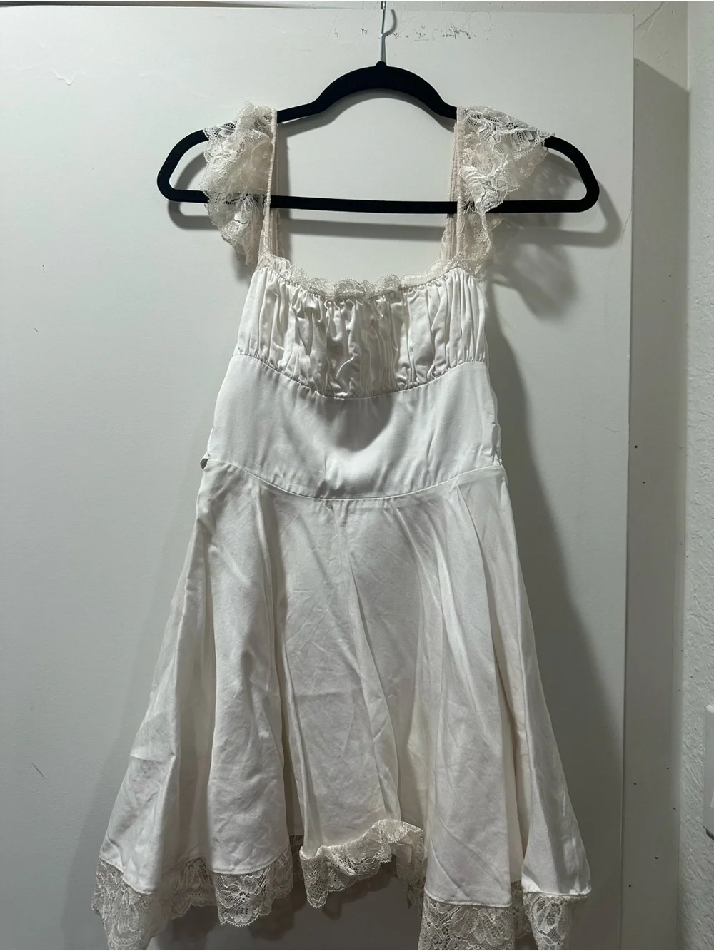 House of CB | Dresses | House Of Cb Ivory Lacetrim Mini Slip Dress |  Poshmark